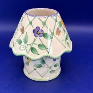 Floral Ceramic Candle Holder